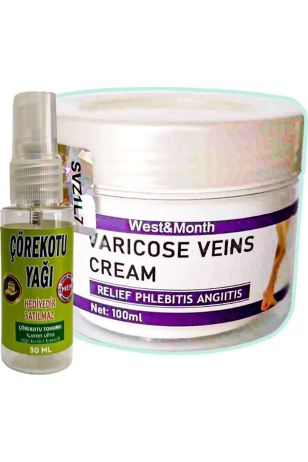 West & Month Varicose Veins Bakım Kremi 100 ml + Çörek Otu Yağı 3