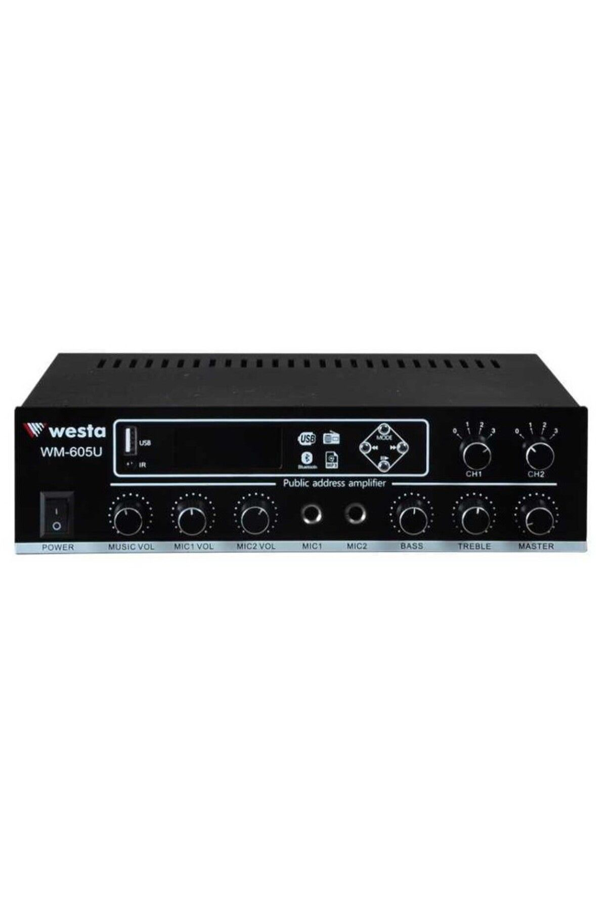 Ok Aksesuar Westa Wm-605U 2 Bölgeli 2 Mik. Girişli 100 Watt Trafolu Anfi (506