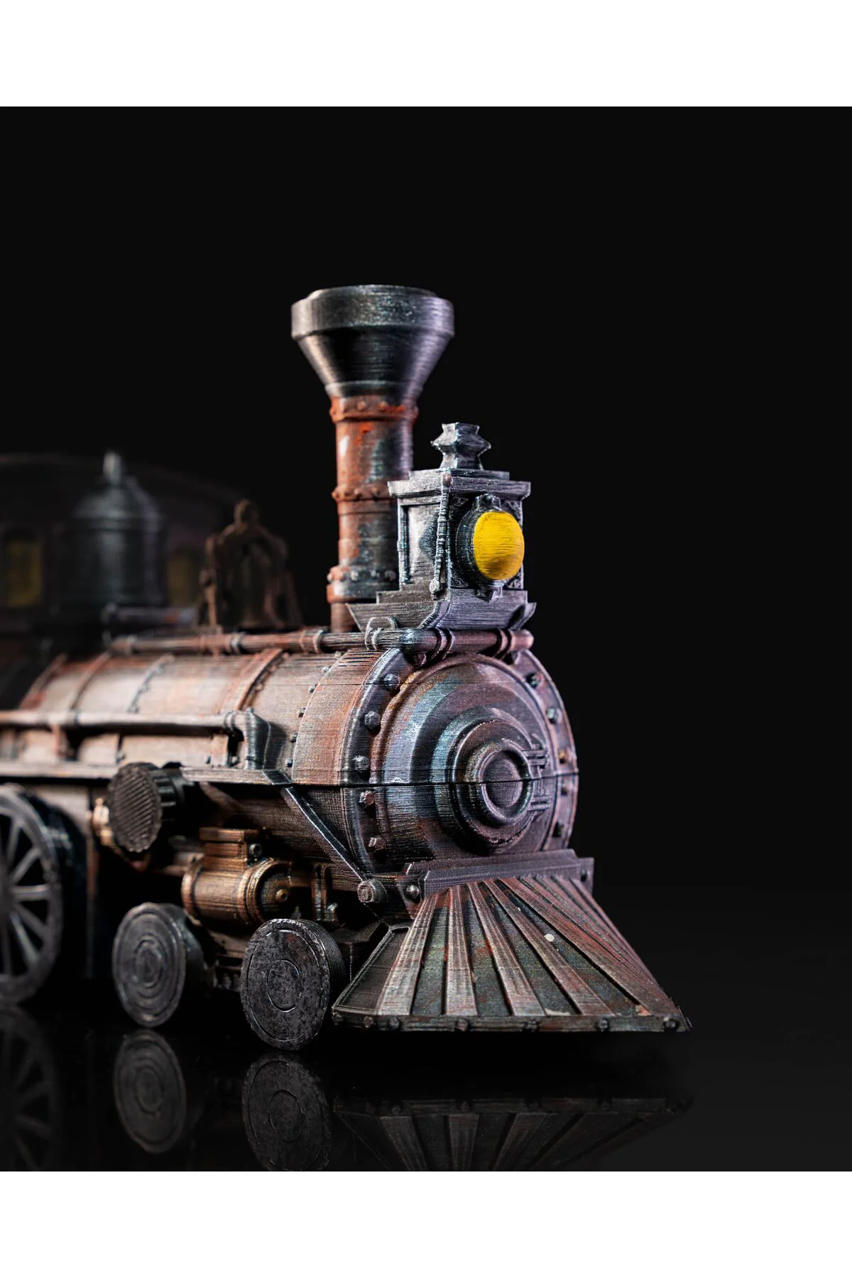 Western Lokomotif Tren Hareketli Oyuncak - Kovboy Lokomotif Tren Hareketli Oyuncak 20CM