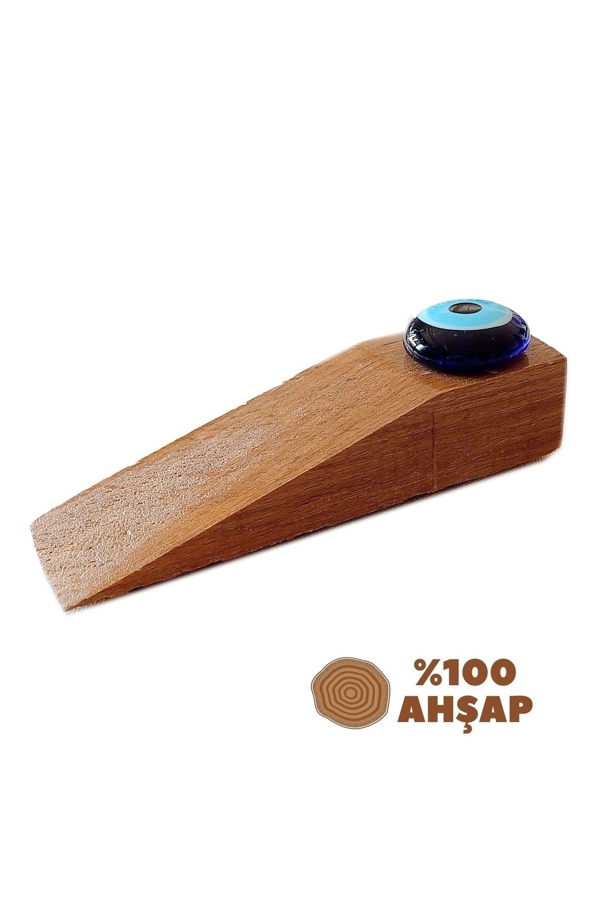 Westgard Nazar Boncuğu Kahverengi Ahşap Kapı Stoperi 717164
