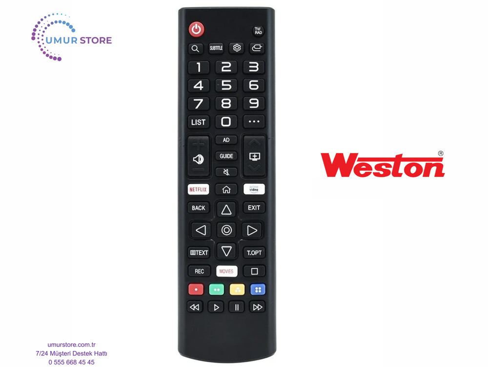 Weston 55WS3205 Webos Smart Televizyon Kumandası-Mikrofonsuz