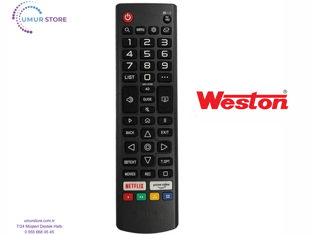 Weston Webos Televizyon Uyumlu Kumanda-Mikrofonsuz Weston Webos Televizyon Uyumlu Kumanda-Mikrofonsuz