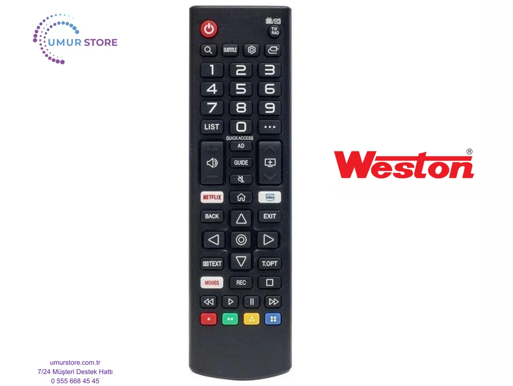 Weston WS50900 Webos Smart Televizyon Kumandası-Mikrofonsuz Weston WS50900 Webos Smart Televizyon Kumandası-Mikrofonsuz
