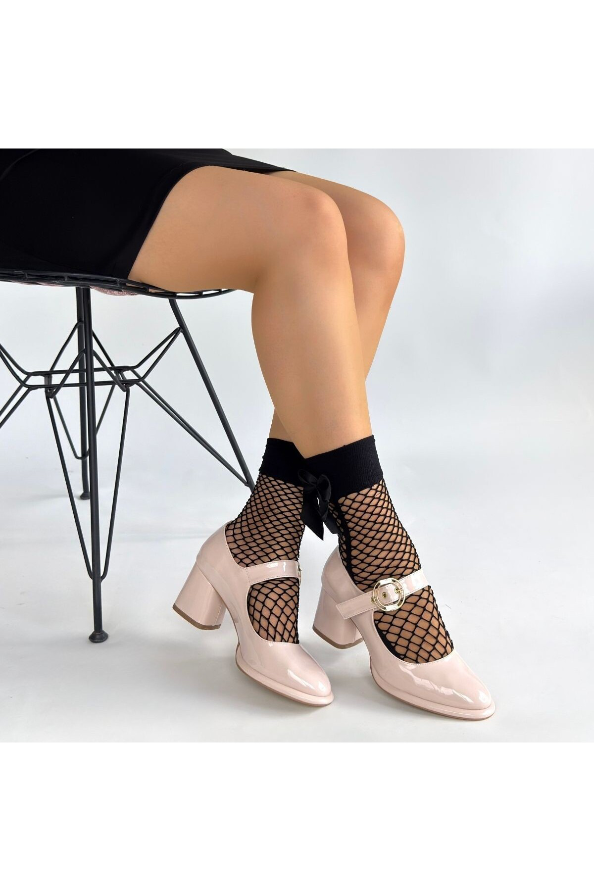 Weys Bej Rugan Topuklu Ayakkabı - Lisinya