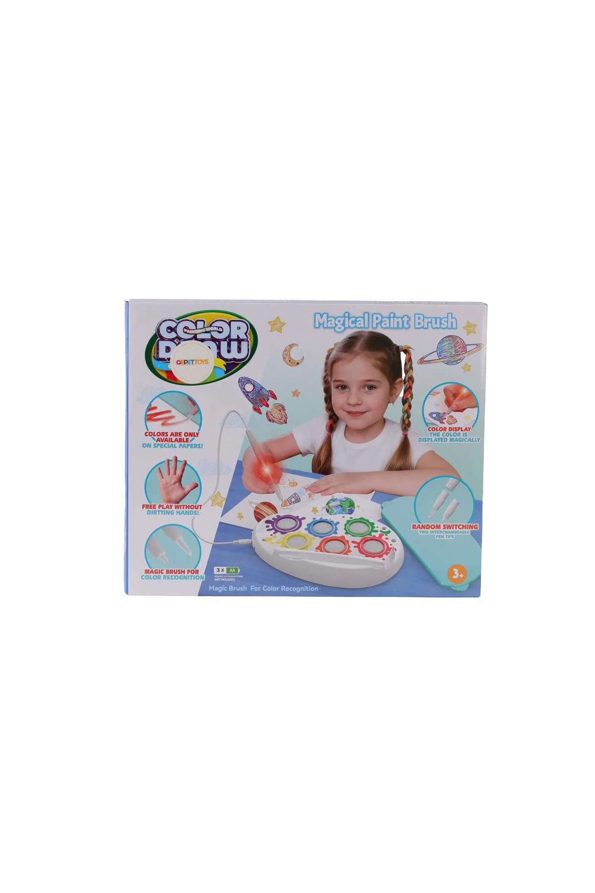 Wf-6003A Sihirli Boyama Lekesiz Işikli Boyama Firçasi
