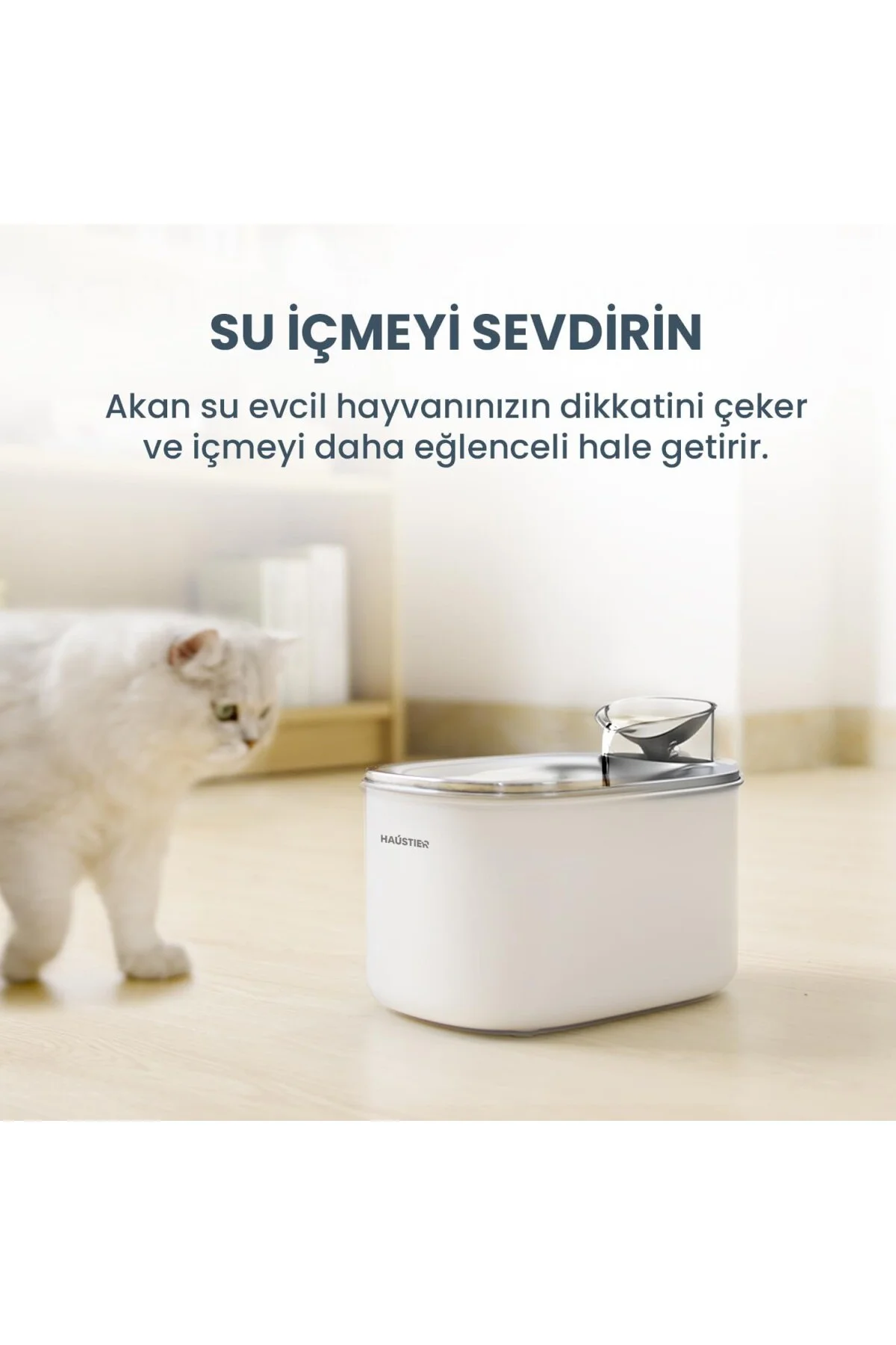 WF007L Otomatik Kedi Su Sebili,Kedi Su Çeşmesi, Su Şelalesi, Su P
