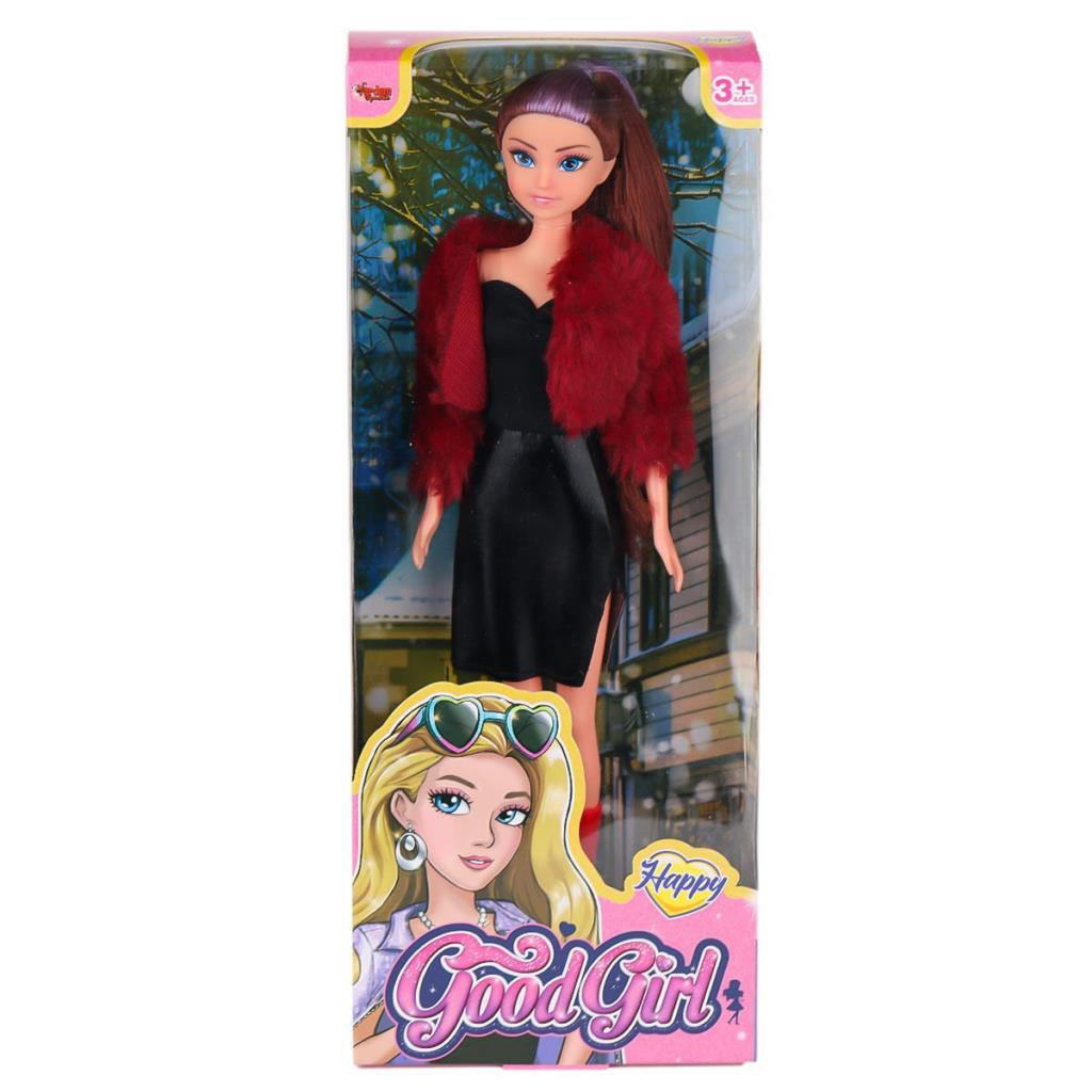 WG-115521  Ceketli Çizmeli Renkli Saçlı Bebek 29 cm Oyuncak