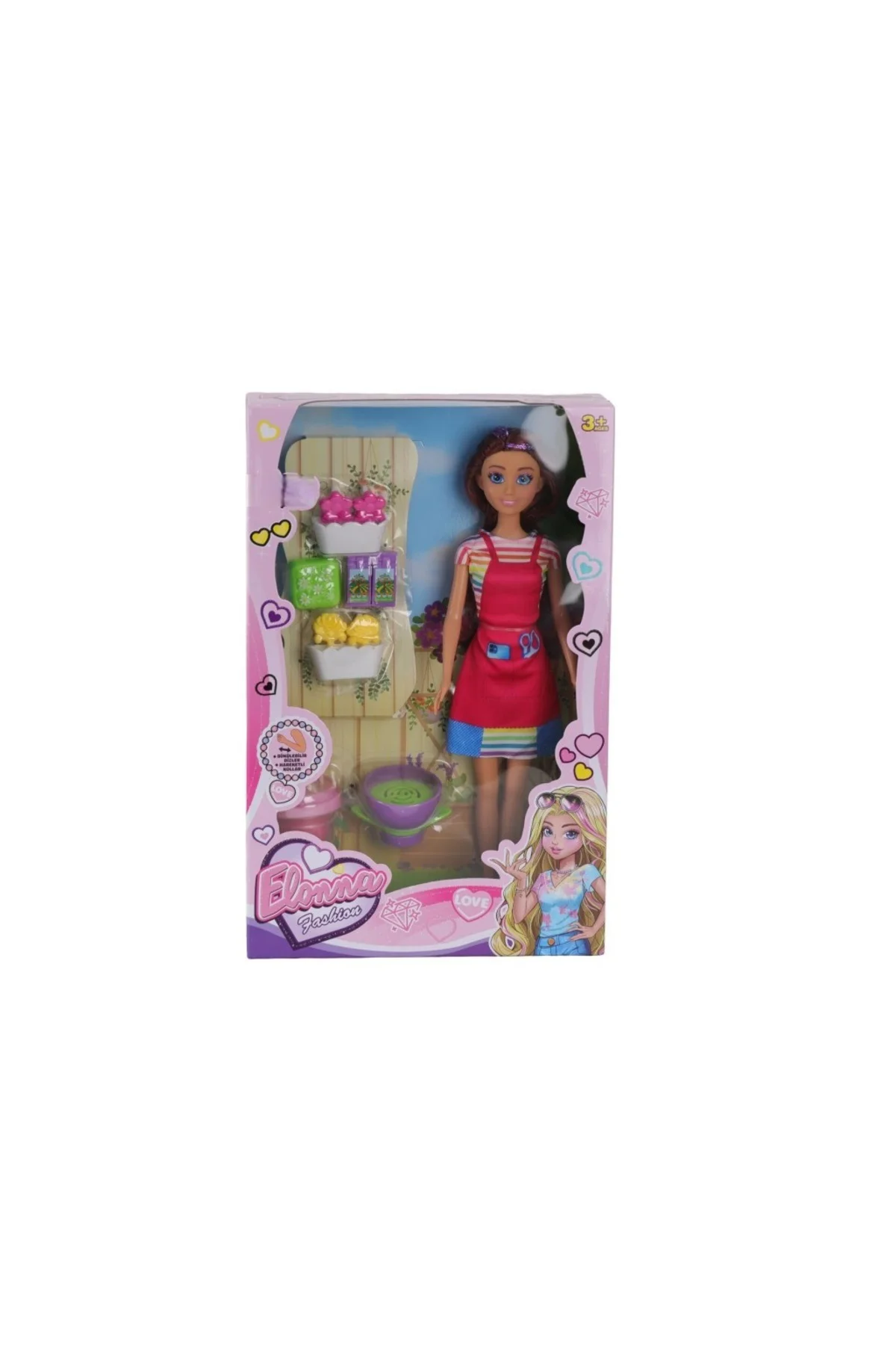 WG-661005 KUTULU 29CM AKSESUARLI ÇİÇEKÇİ