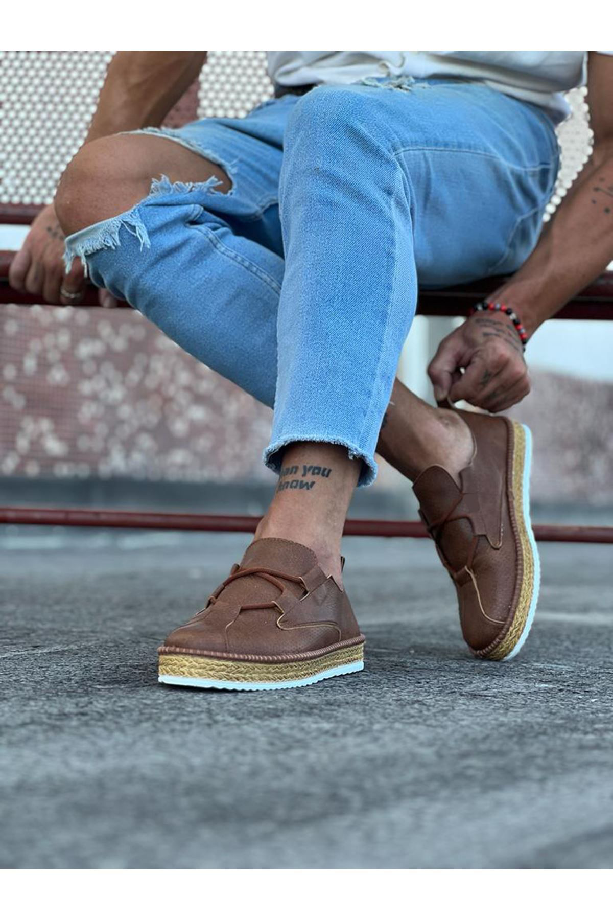 O K Giyim  Wg015 Taba Erkek Casual Ayakkabı