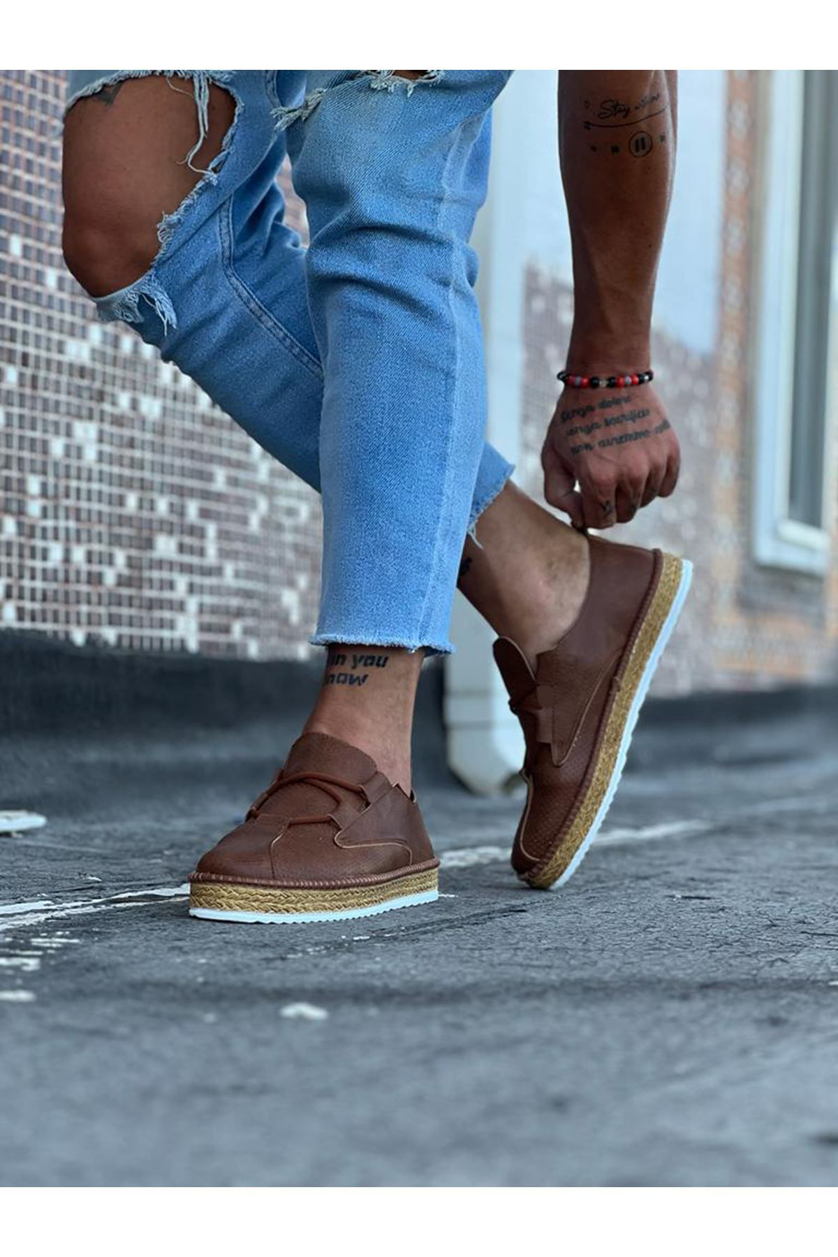 O K Giyim  Wg015 Taba Erkek Casual Ayakkabı