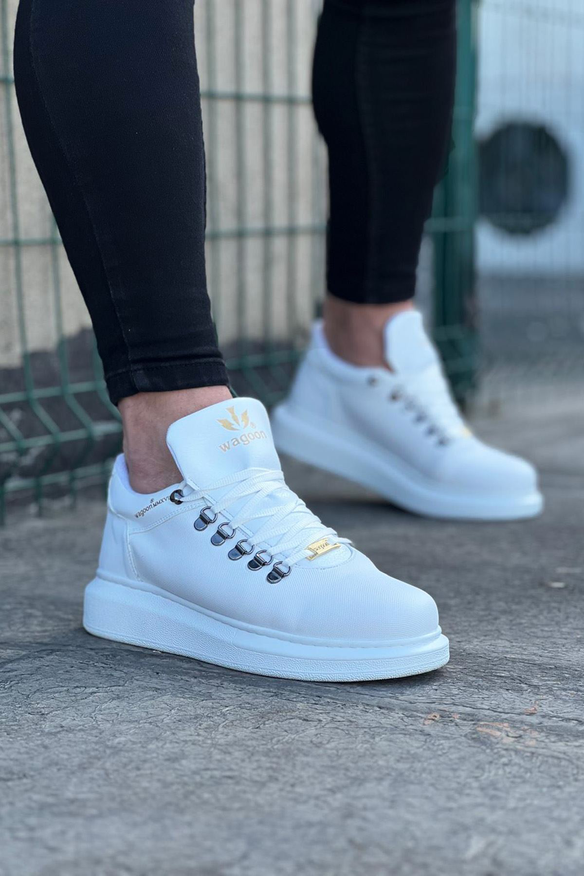 O K Giyim  Wg047 Beyaz Erkek Casual Ayakkabı