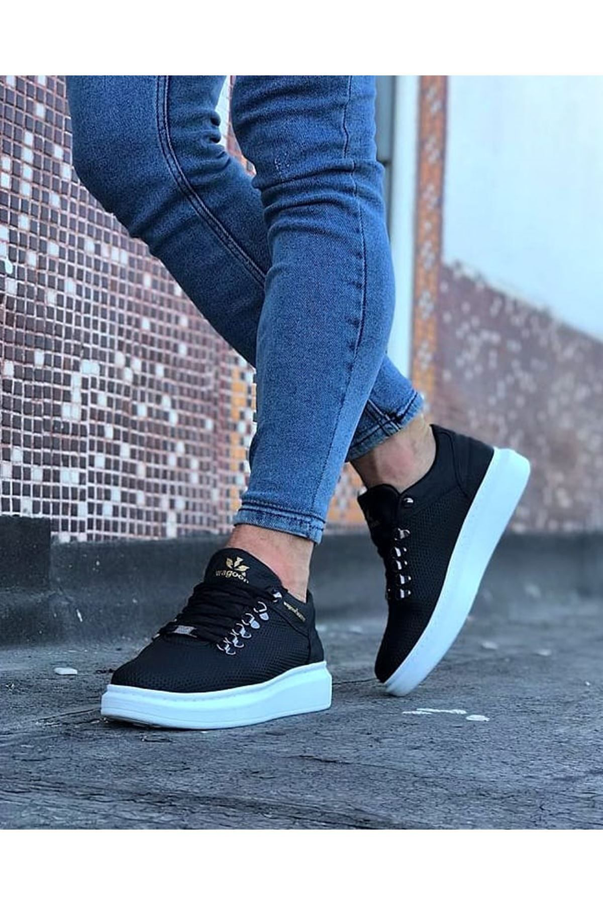 O K Giyim  Wg047 Siyah Erkek Casual Ayakkabi