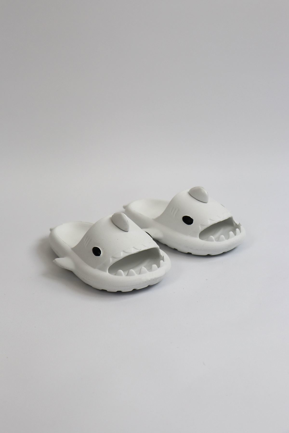 WG500 Köpekbalığı Beyaz Unisex Tam Ortopedik Terlik Shark Slides
