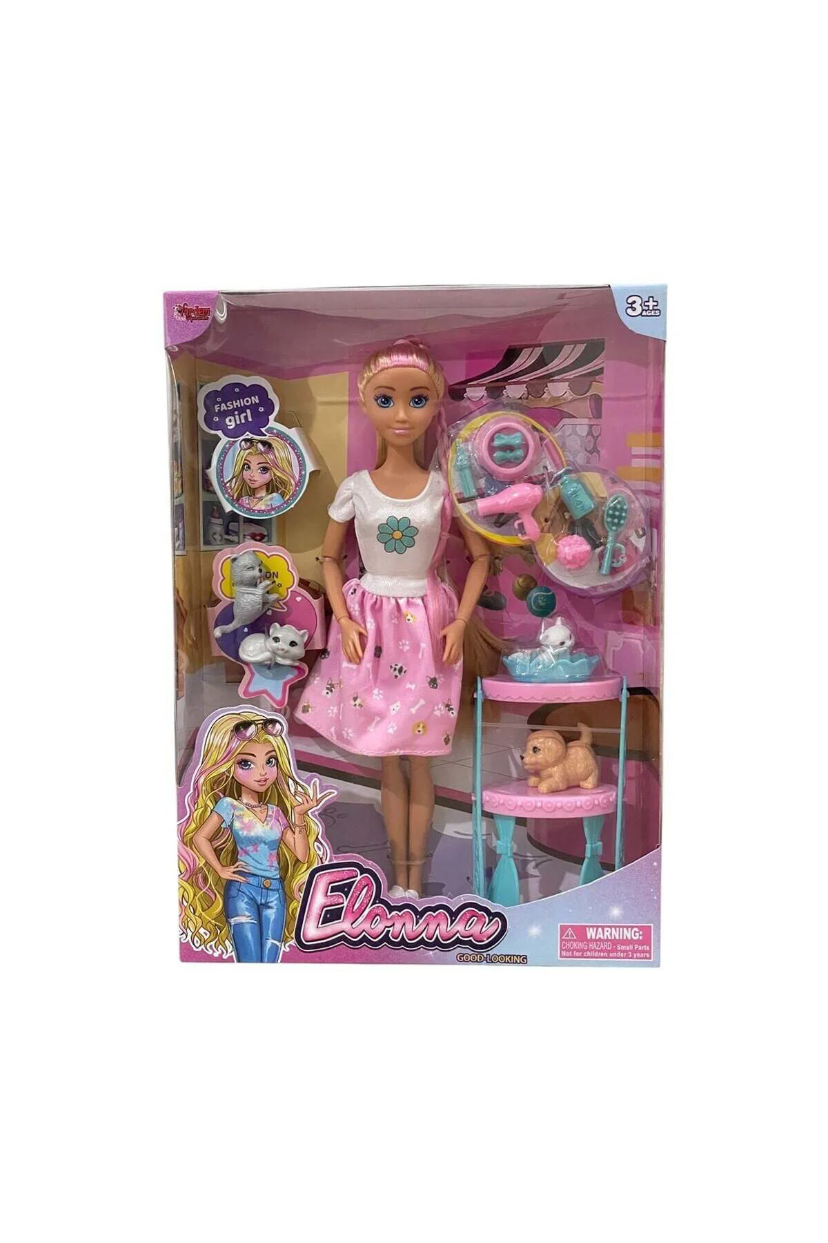 Wg66962-Vardem Kutulu Pet Shop Bebek Set 11,5 Inç