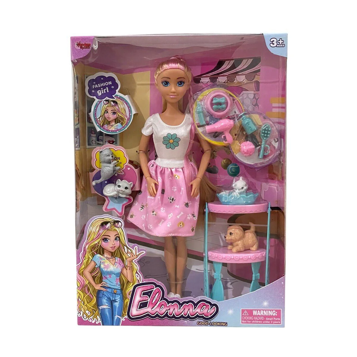 WG66962 -Vardem Kutulu Pet Shop Bebek Set 11,5 inç WG66962 -Vardem Kutulu Pet Shop Bebek Set 11,5 inç