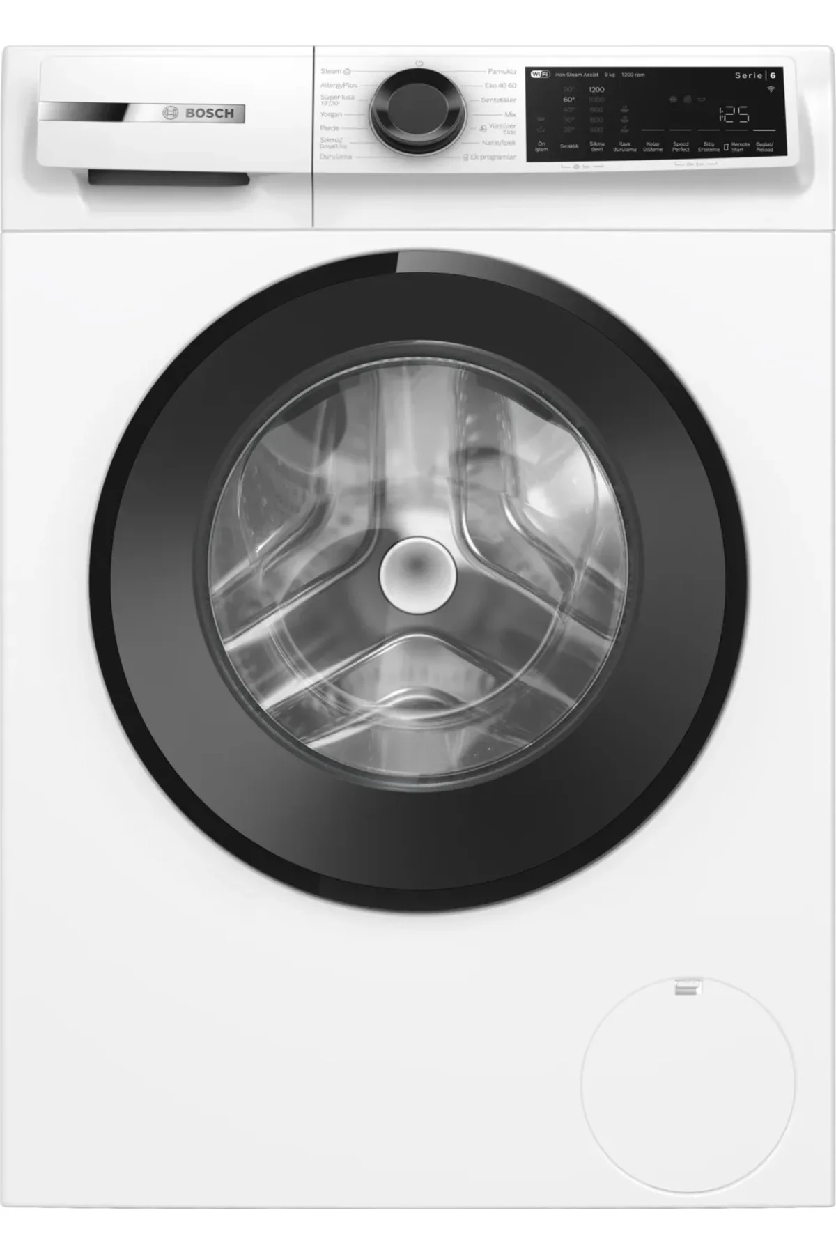 WGK242Z0TR 9 Kg 1200 Devir Serie 6 Beyaz Çamaşır Makinesi