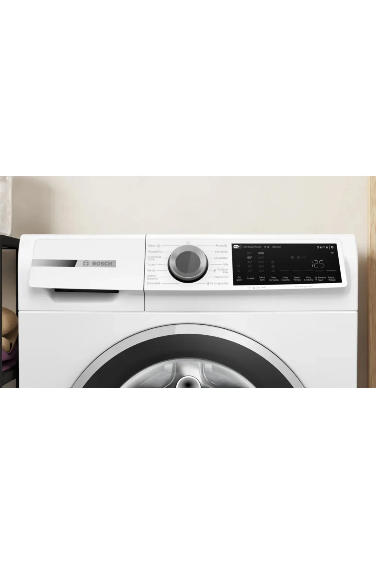 WGK252Z0TR 10 Kg 1200 Devir Serie 6 Beyaz Çamaşır Makinesi