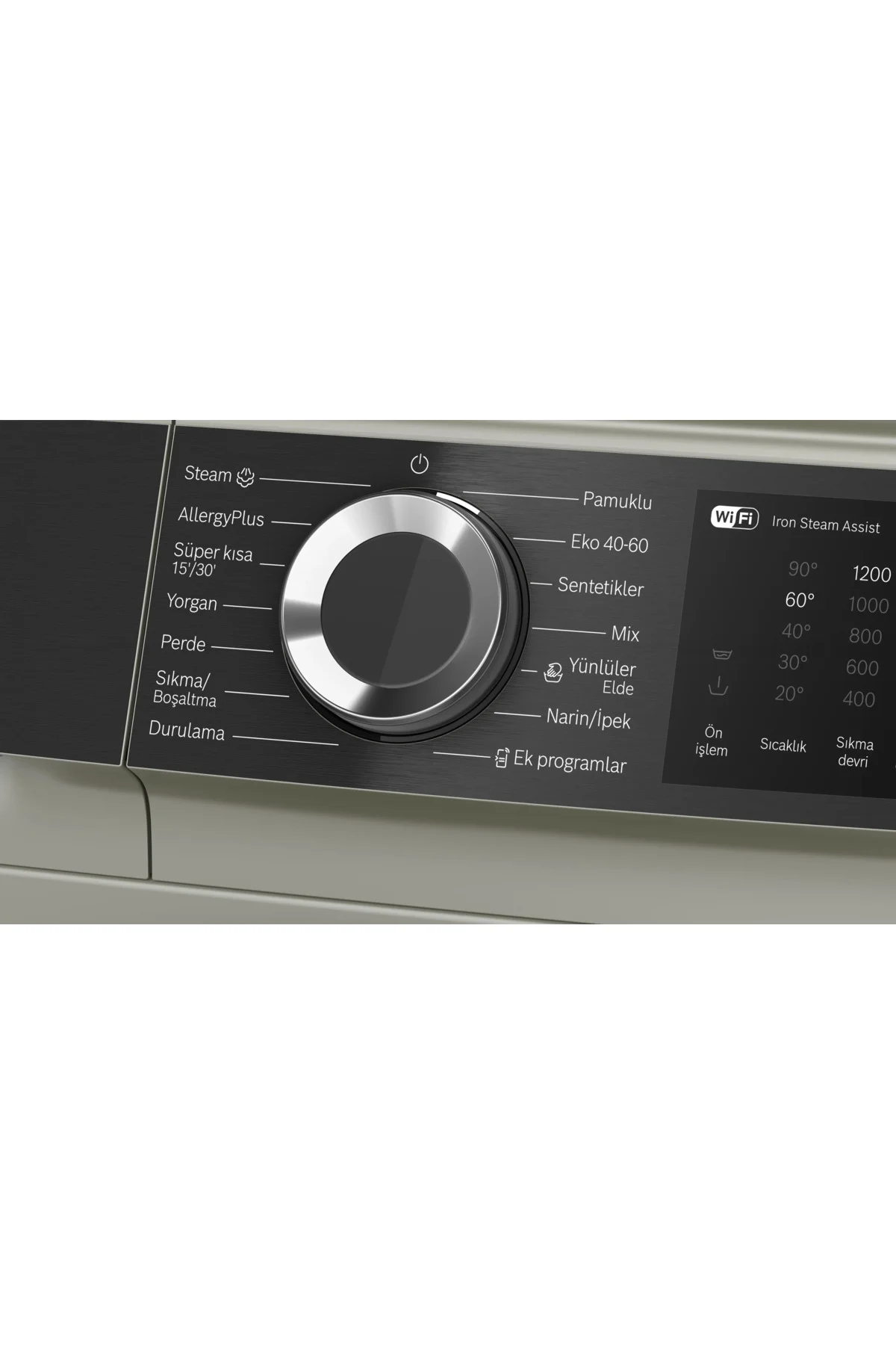 WGK252ZXTR 10 Kg 1200 Devir Serie 6 Gri Çamaşır Makinesi