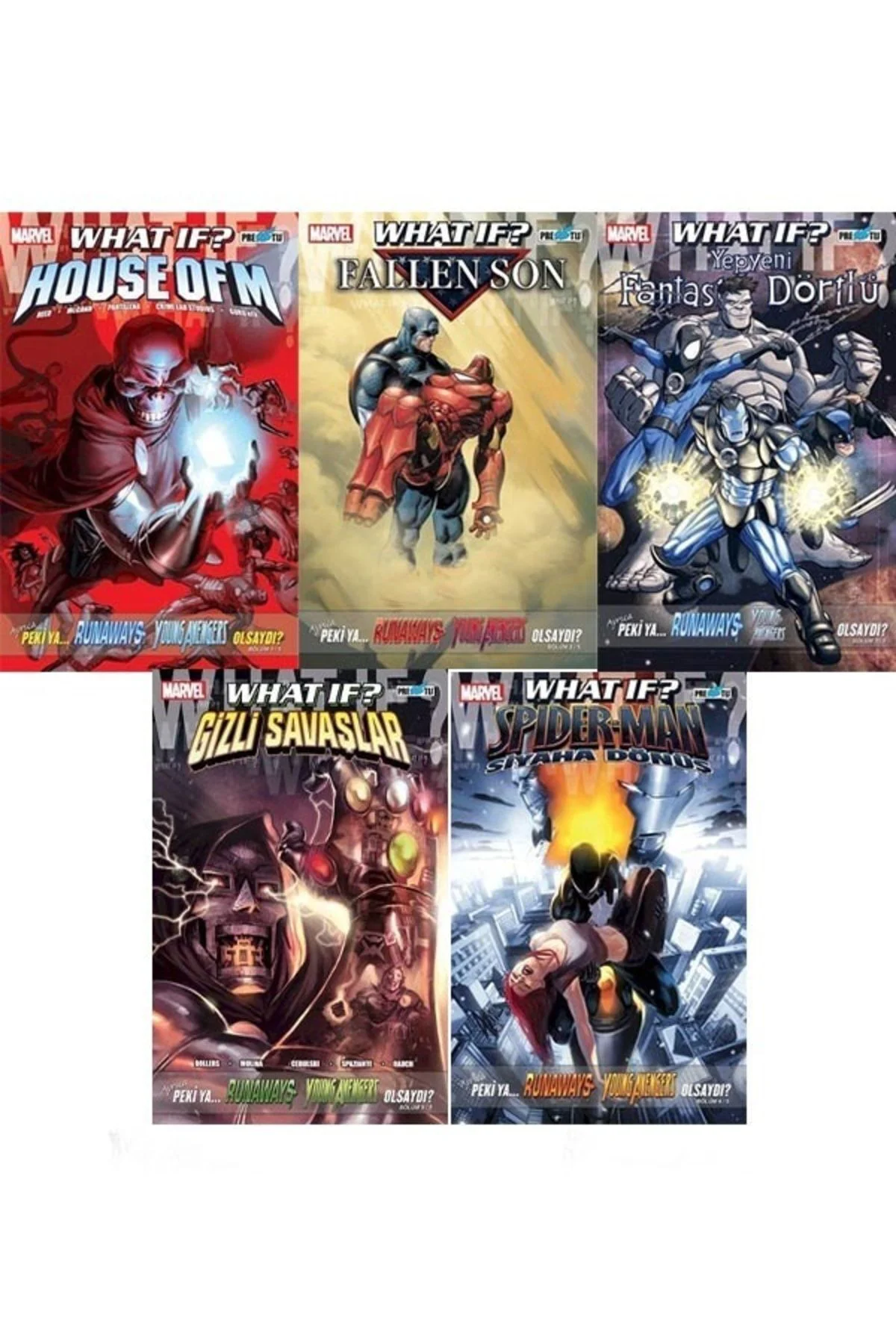 What If? Runaways Bölüm 1-2-3-4-5 Fasikül Takım.