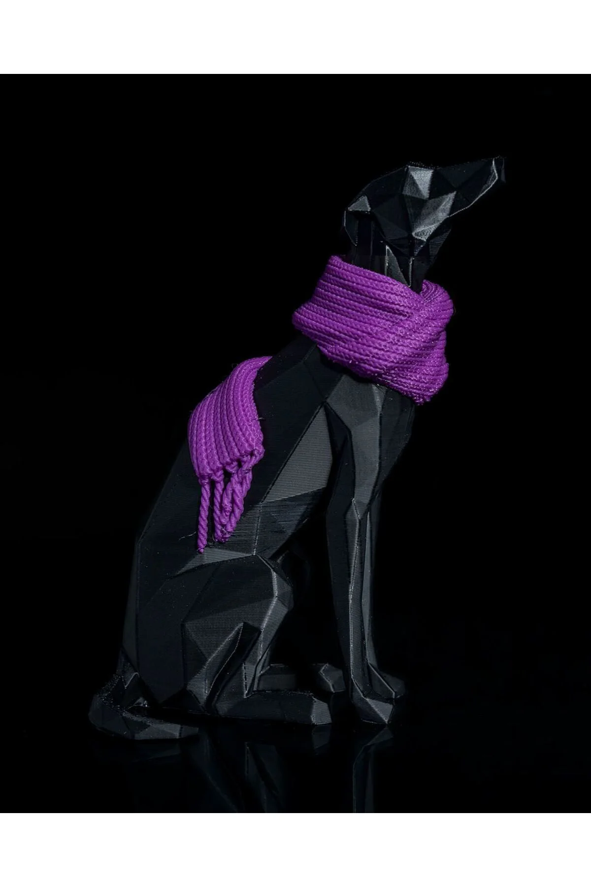 Whippet Asil Köpek Boyalı Figür 12 CM
