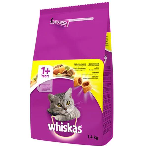 Whiskas Tavuk Etli Yetişkin Kedi Maması 1,4 Kg Whiskas Tavuk Etli Yetişkin Kedi Maması 1,4 Kg