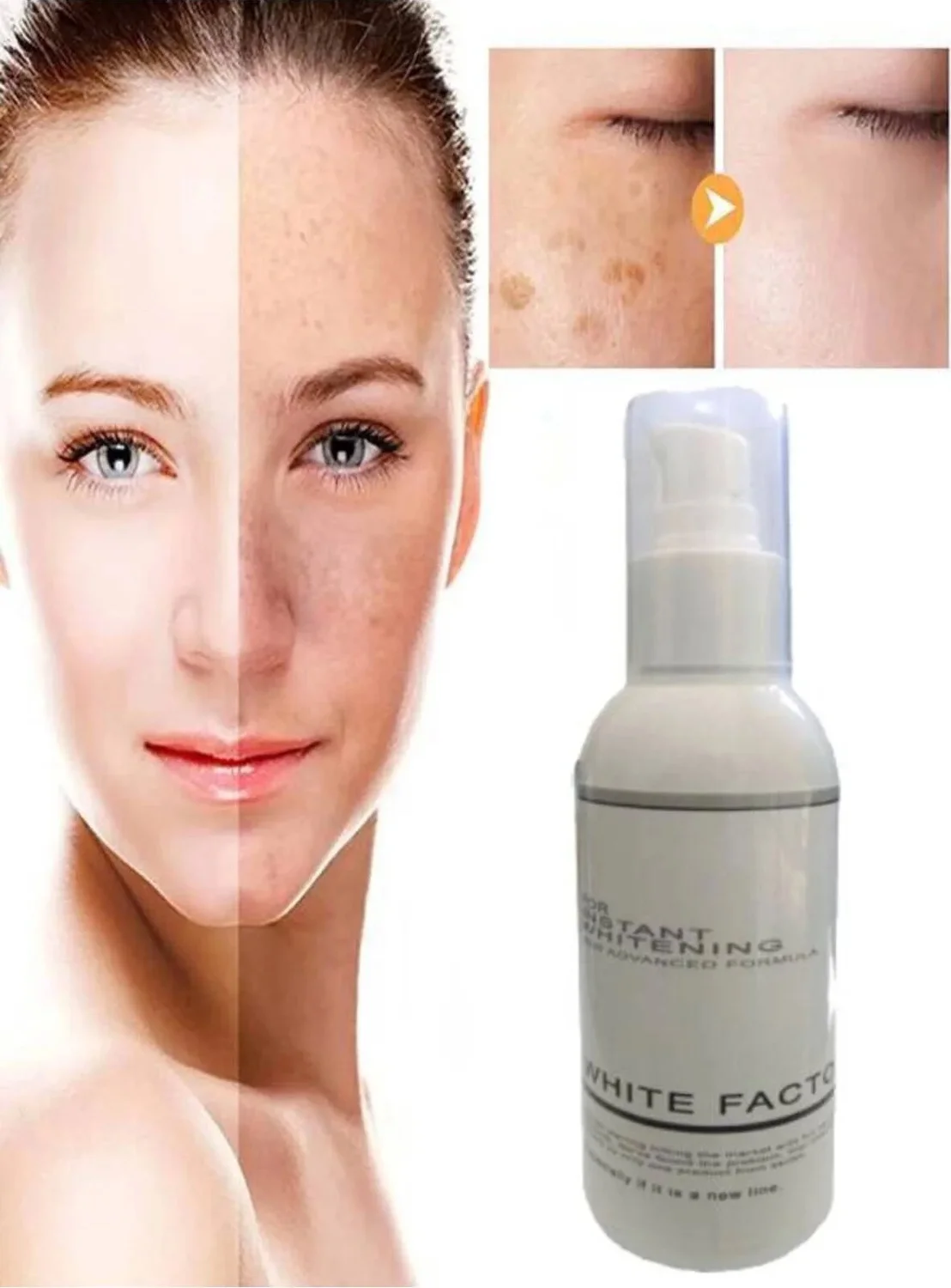 White Factor Anında Beyazlatıcı Cilt Bakım Kremi 120 ml – Parlak ve Eşit Ton