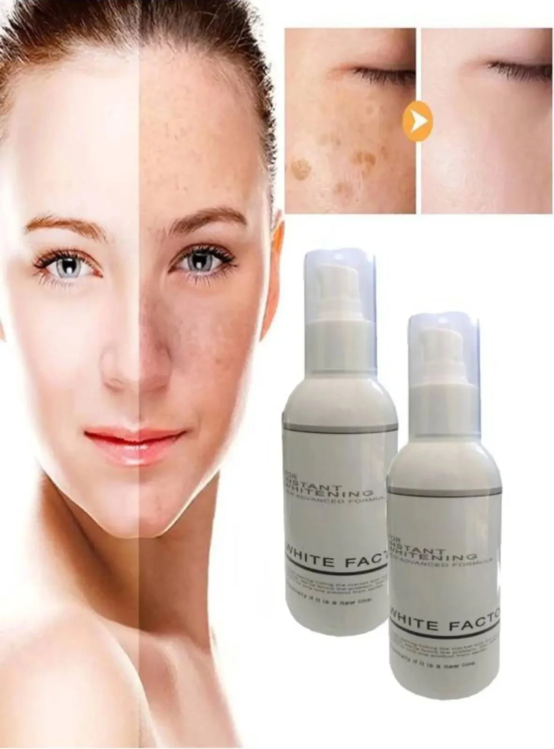 White Factor Anında Beyazlatıcı Cilt Bakım Kremi 120 ml x 2 Ad — Etkili Beyazlatma