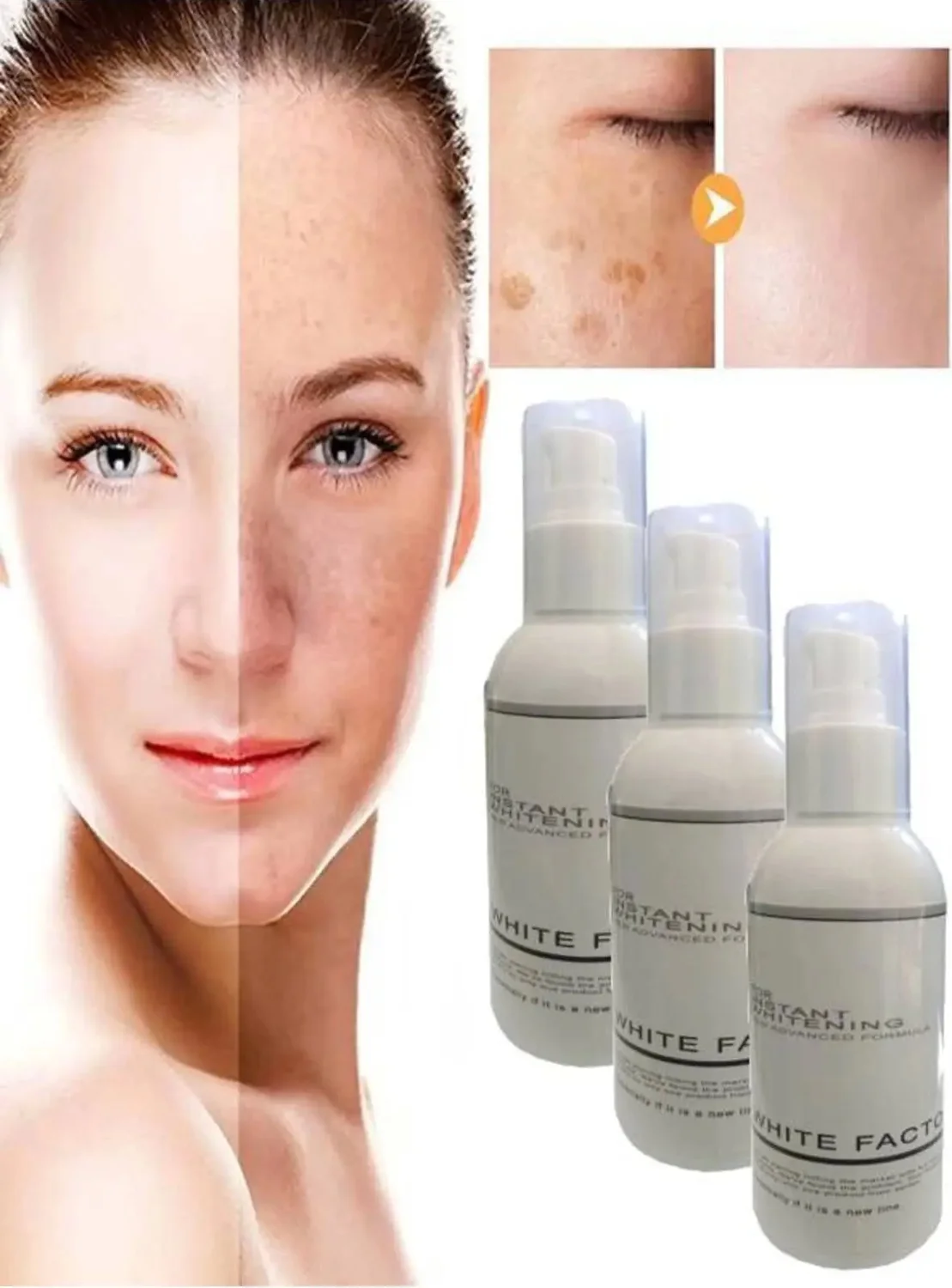 White Factor Anında Beyazlatıcı Cilt Bakım Kremi 120 ml x 3 Adet