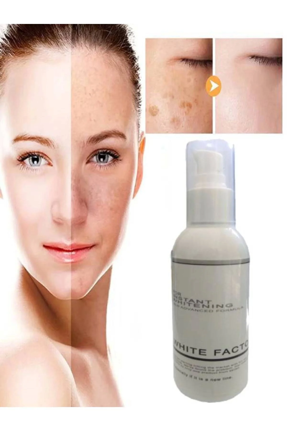 White Factor Cilt Beyazlatıcı Bakım Kremi - 120 ml | Anında Renk Açıcı Etki