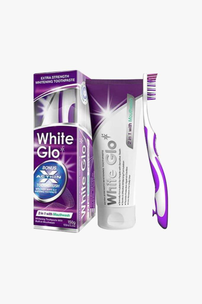 White Glo Moustwash 2'İn1 Diş Macunu 150 gr - Fırça