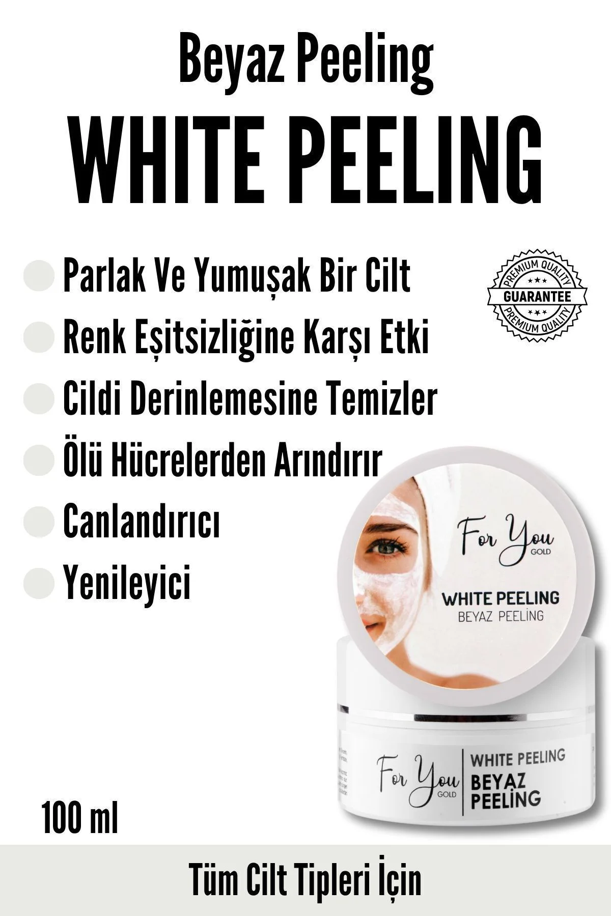 White Peeling | Yüz ve Vücut Peeling | Pirinç Peeling | Arındırıc