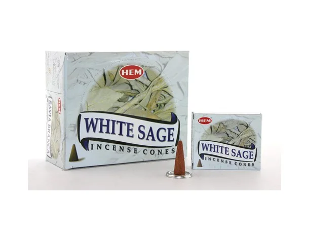 White Sage Aromalı Konik Tütsü