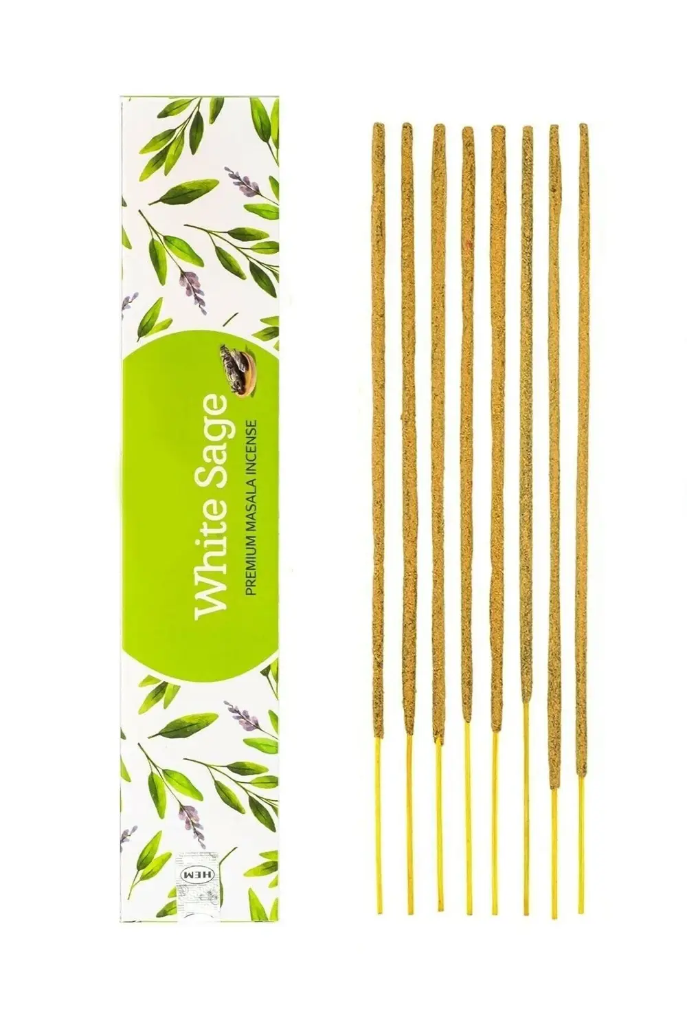 White Sage (beyaz Adaçayı) Premium Masala Organik Çubuk Tütsü 15