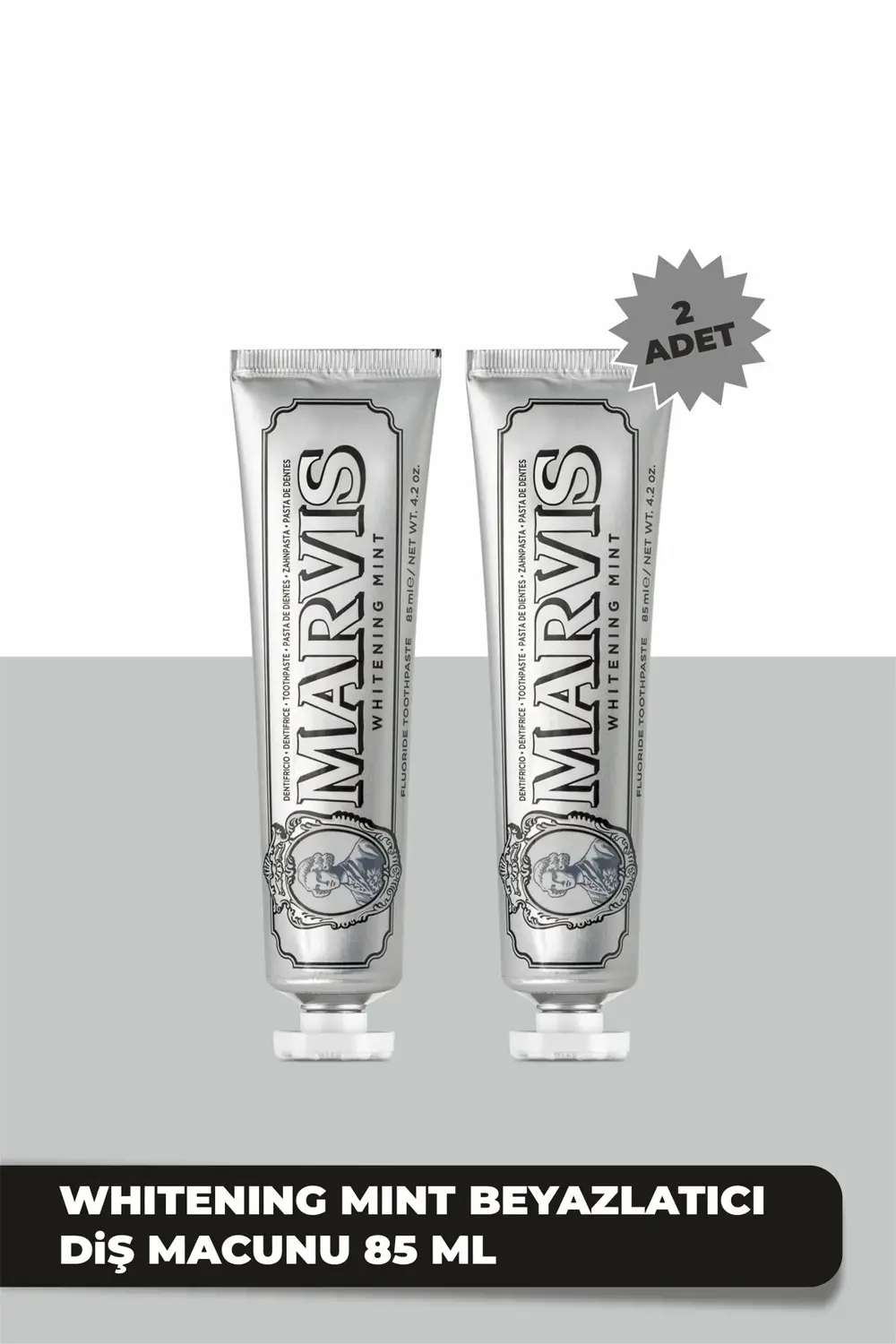 Whitening Mint Beyazlatıcı Diş Macunu 85 ML x 2 Adet Avantajlı Pa