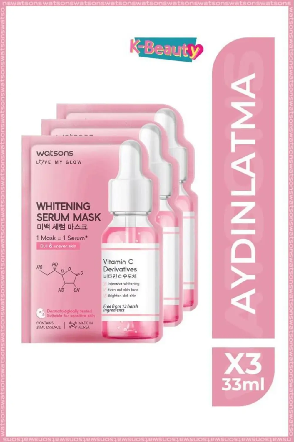 Whıtenıng Serum Maske 3'Lü Set