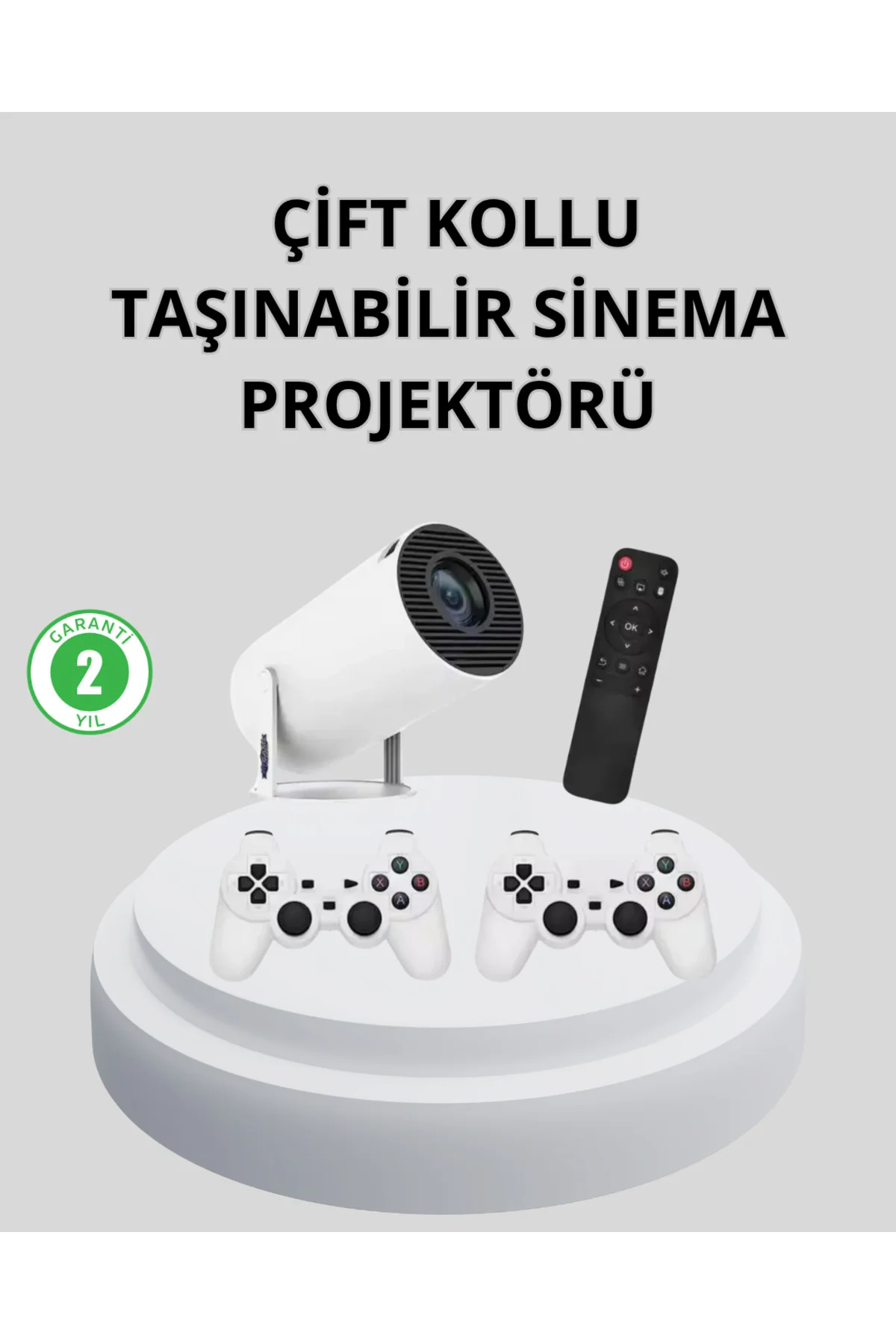 Wi-Fi 6 ve Bluetooth 5.0 Destekli 4K Akıllı Projeksiyon Cihazı