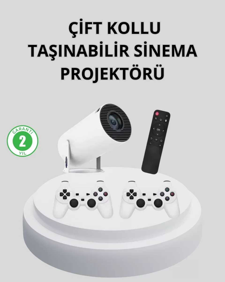 Wi-Fi 6 ve Bluetooth 5.0 Destekli 4K Akıllı Projeksiyon Cihazı - Lisinya