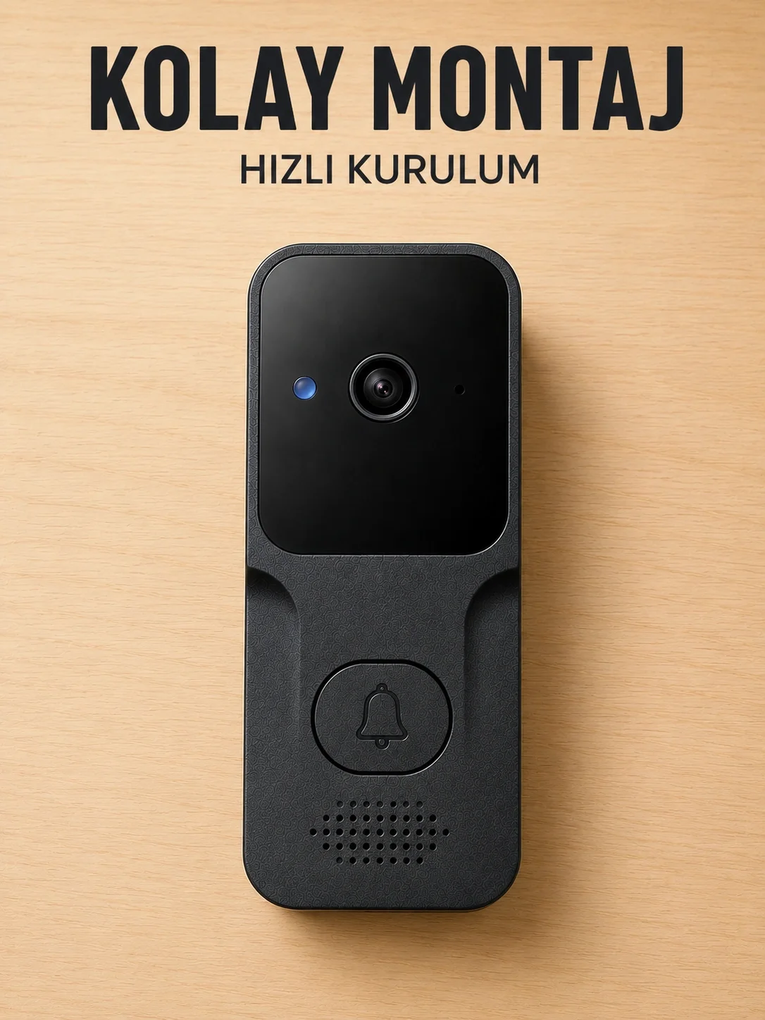 Wi-Fi Akıllı Görüntülü Kapı Zili | HD Kamera, Gece Görüşü ve Telefon Bildirimli Fiyatı, Yorumları ve Özellikleri