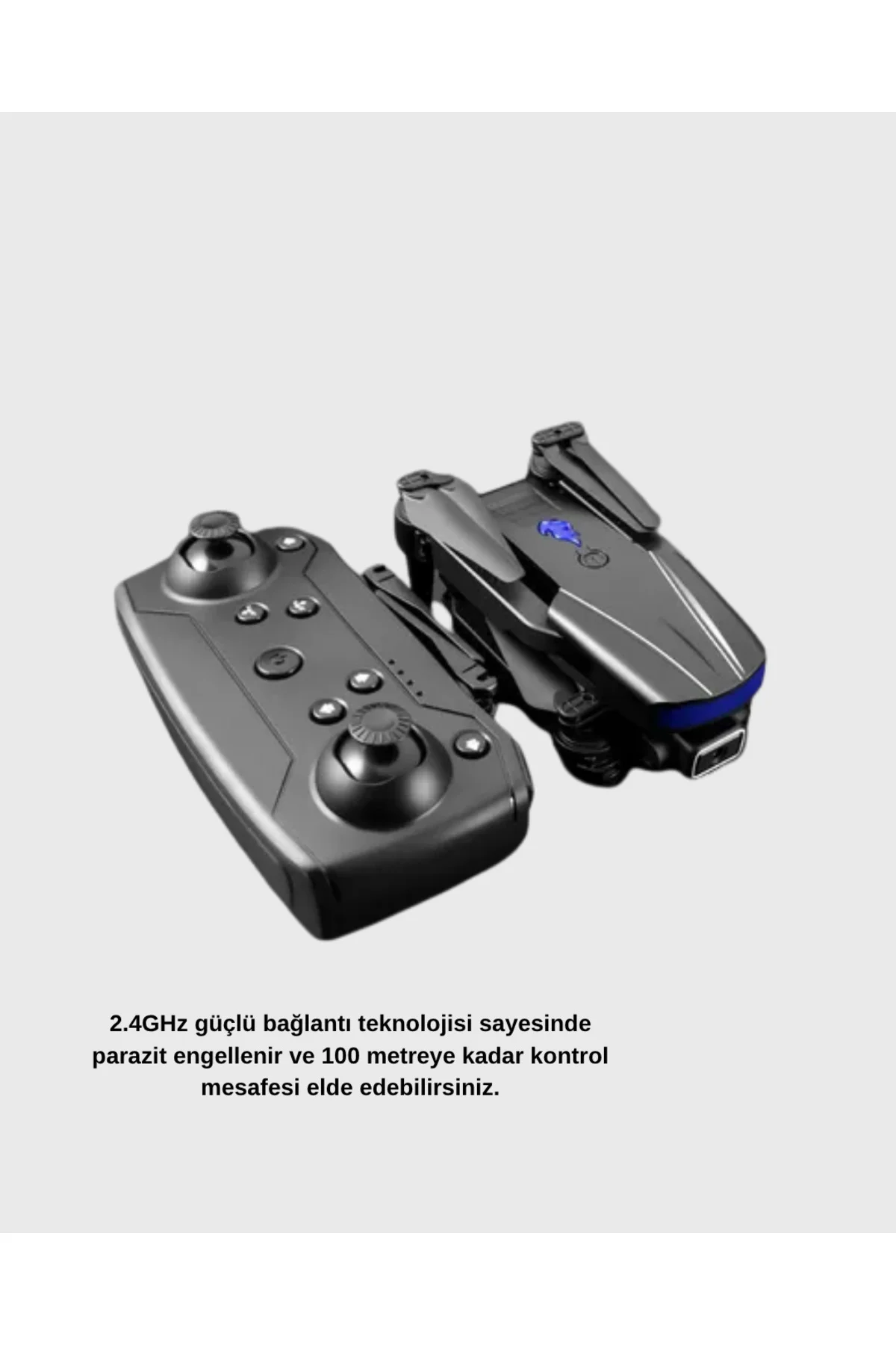 Wi-Fi Bağlantılı 4K Drone Katlanabilir ve 360° Takla Özellikli