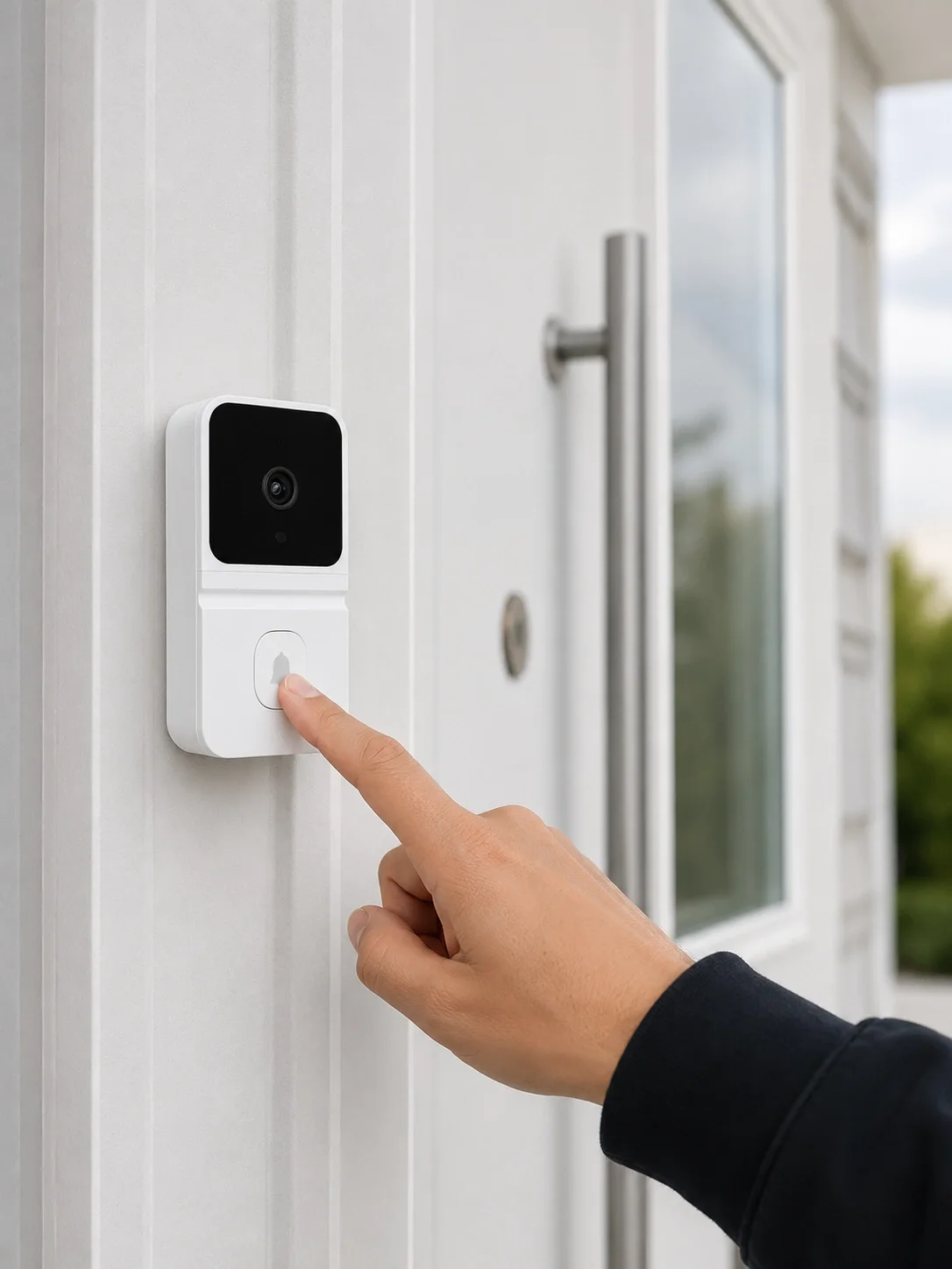 Wi-Fi Beyaz Görüntülü Kapı Zili  HD Kamera, Gece Görüşü ve Çift Yönlü Konuşma Özellikli Fiyatı, Yorumları ve Özellikleri