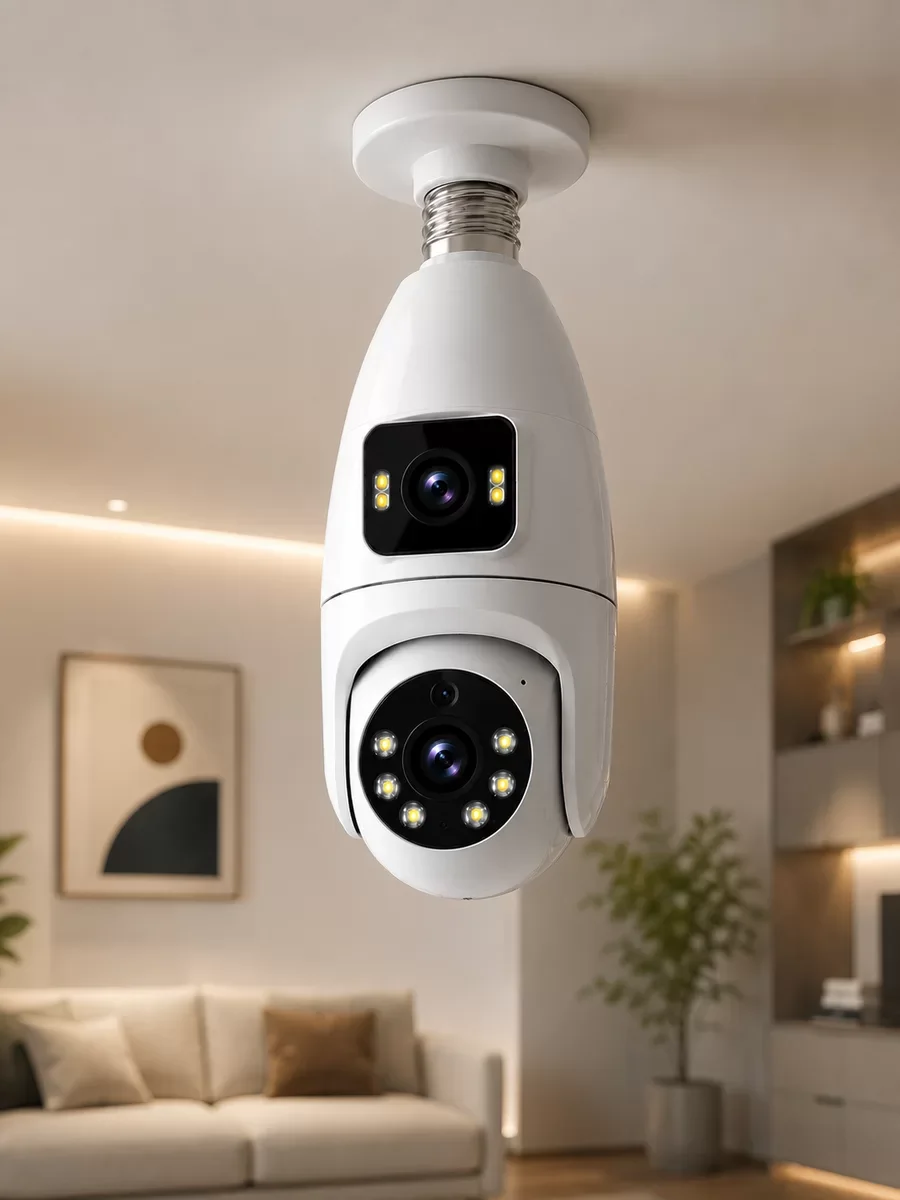 Wi-Fi Çift Lens Ampul Kamera  Akıllı Ev Güvenliği Fiyatı, Yorumları ve Özellikleri