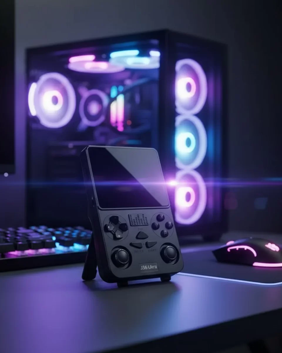 Wi-Fi Özellikli Taşınabilir Retro Oyun Konsolu Analog Joystickli