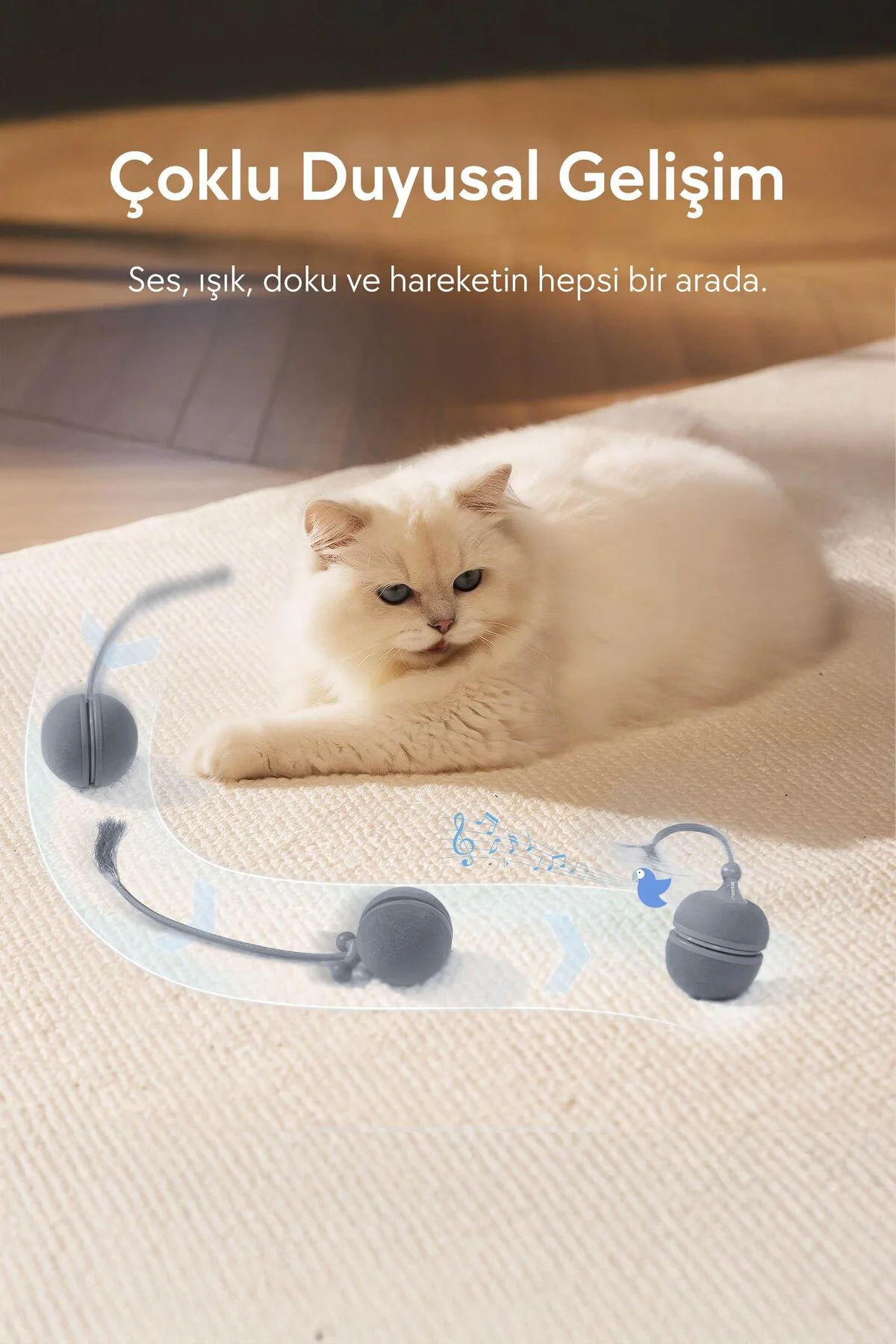 Wicked Ball Duo2 Gri (CWJ04-G)| 2-in-1 İnteraktif Şarjlı Kedi Oyuncağı Wicked Ball Duo2 Gri (CWJ04-G)| 2-in-1 İnteraktif Şarjlı Kedi Oyuncağı