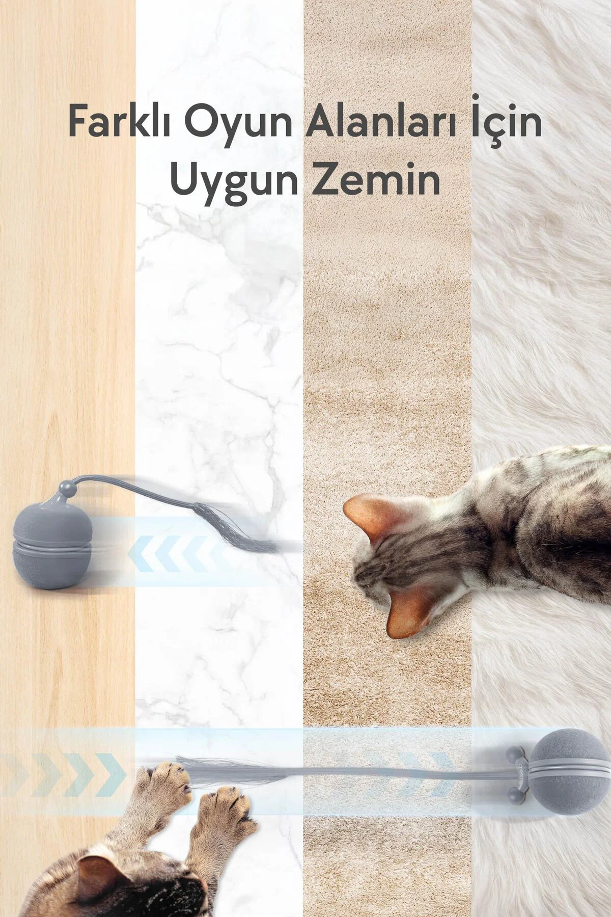 Wicked Ball Duo2 Gri (CWJ04-G)| 2-in-1 İnteraktif Şarjlı Kedi Oyuncağı Wicked Ball Duo2 Gri (CWJ04-G)| 2-in-1 İnteraktif Şarjlı Kedi Oyuncağı