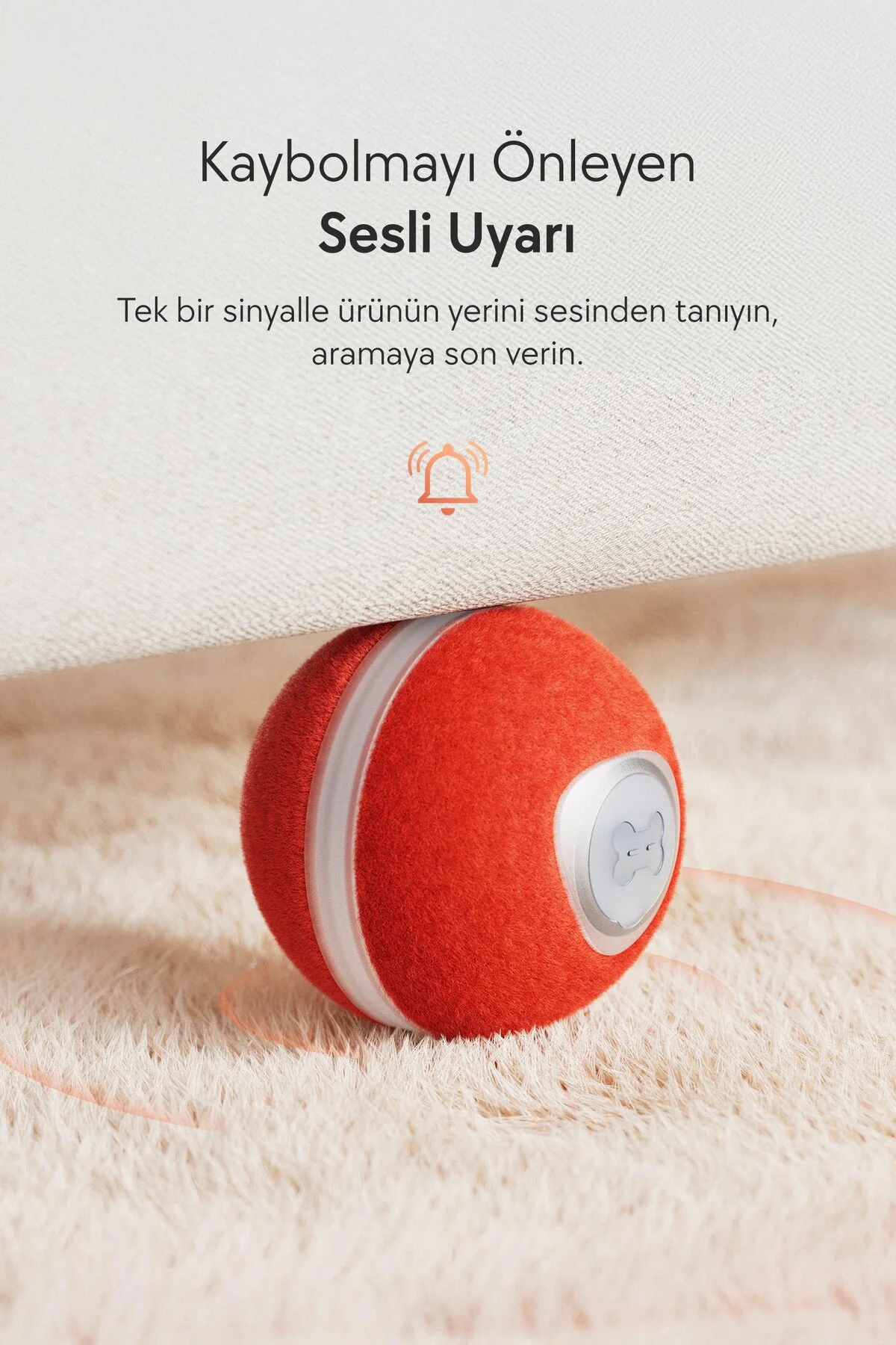 Wicked Ball M3 Krem (CWQ02-CR)| Şarjlı, Işıklı ve Sessiz İnteraktif Kedi Oyuncağı