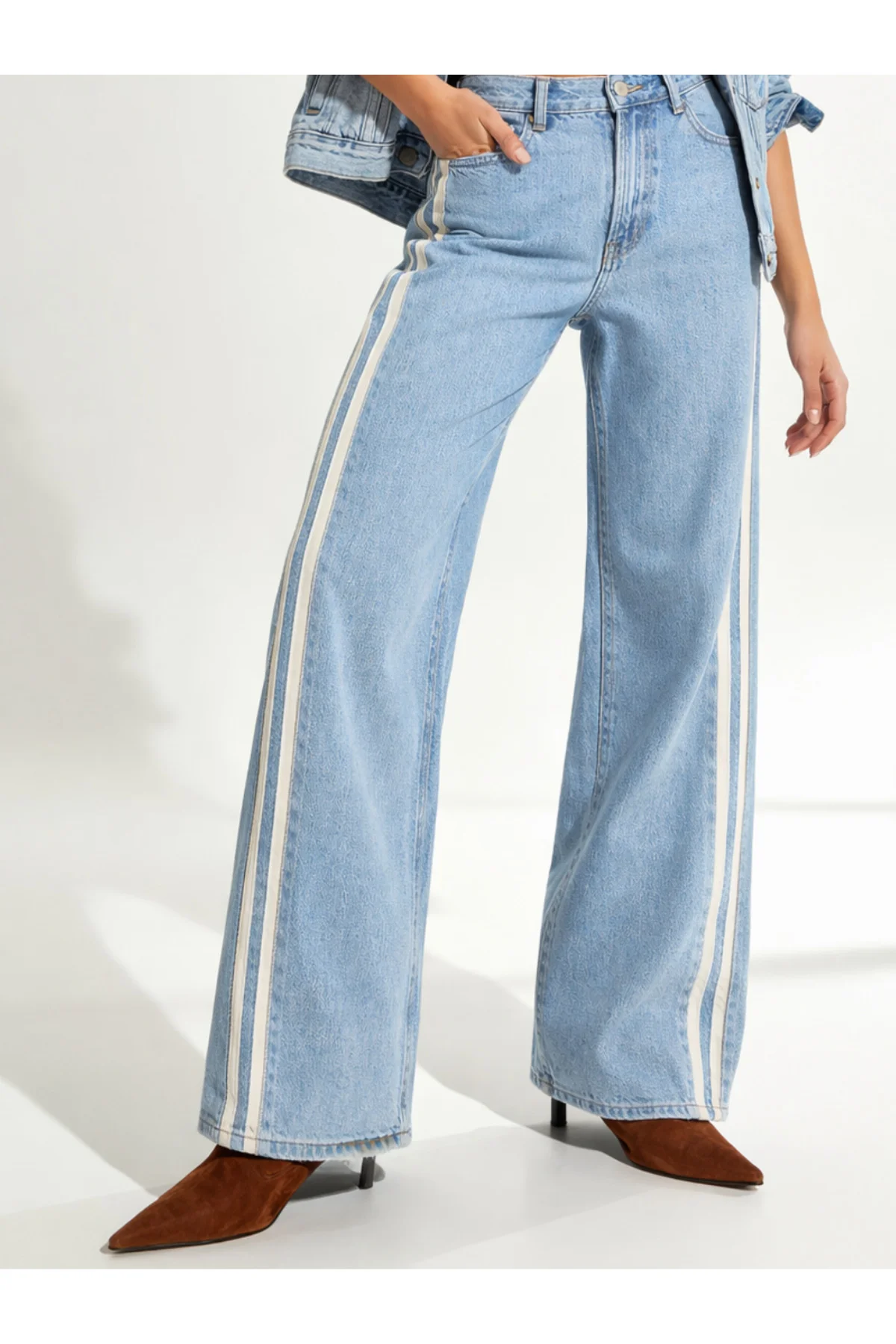 💎 Wide Leg Yüksel Bel Geniş Paça Kadın Jeans