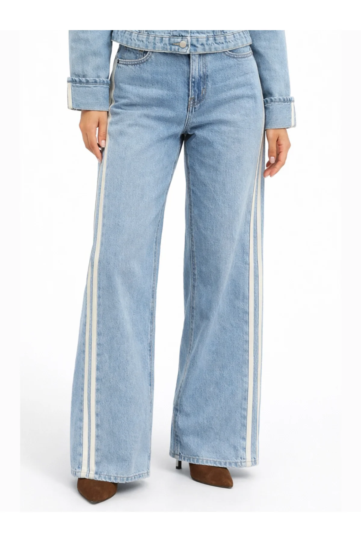 💎 Wide Leg Yüksel Bel Geniş Paça Kadın Jeans