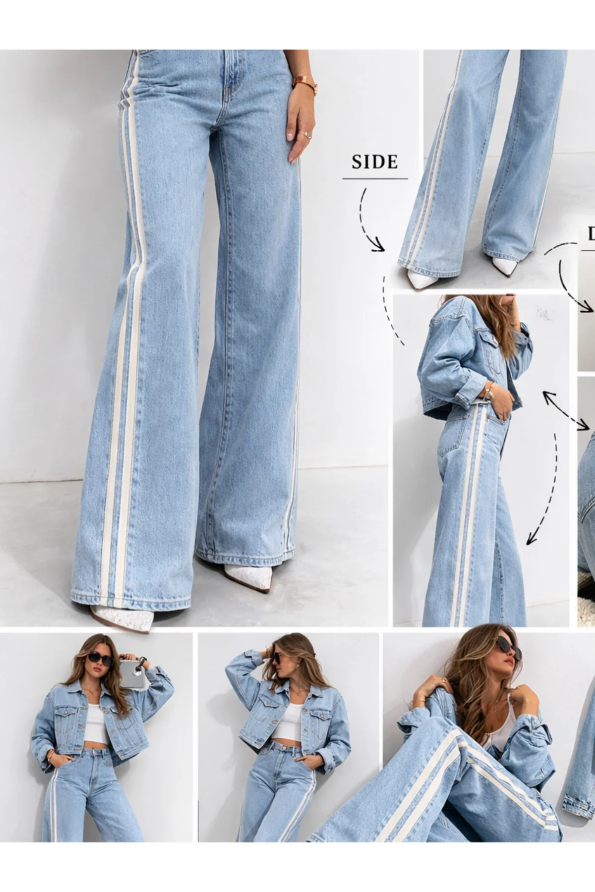 💎 Wide Leg Yüksel Bel Geniş Paça Kadın Jeans