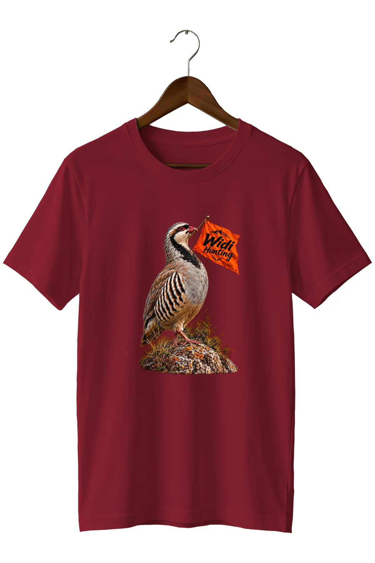 Widi Hunting Bayraklı Keklik Baskılı Unisex Regular Kalıp Avcı Tişörtü Widi Hunting Bayraklı Keklik Baskılı Unisex Regular Kalıp Avcı Tişörtü