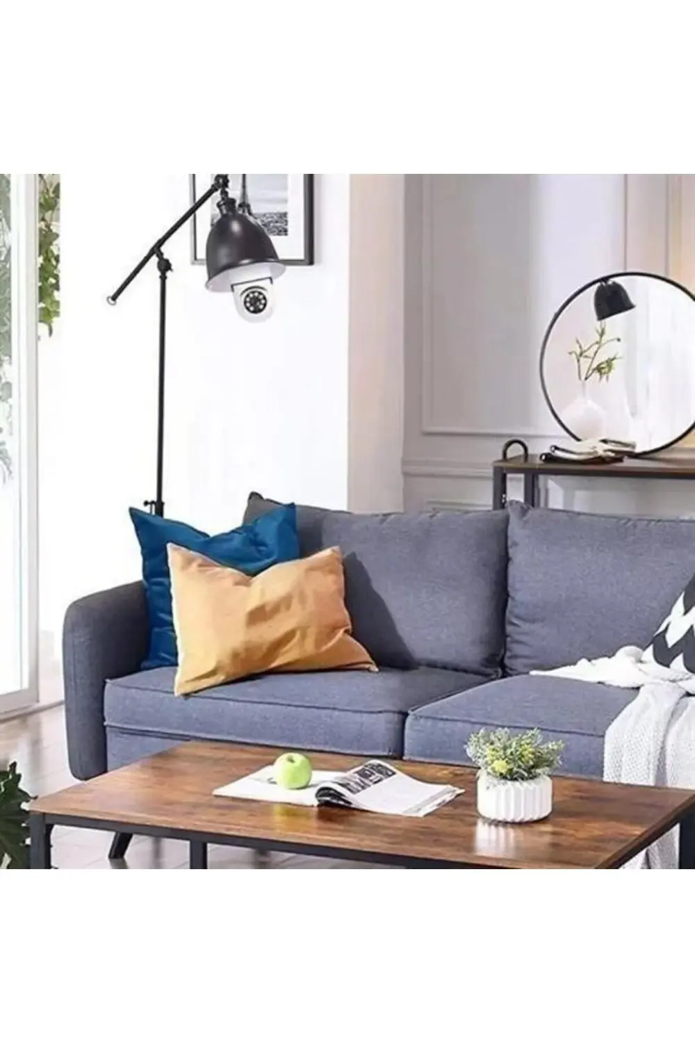 ® WiFi 360 Panoramik Ampul Kamera Gece Görüş Ses Akıllı Hareket A